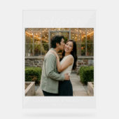 ロマンチックな緑の写真 アクリルサイン (正面)