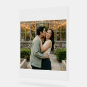 ロマンチックな緑の写真 アクリルサイン (傾斜)