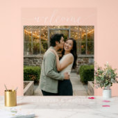 ロマンチックな緑の写真 アクリルサイン (ウェディング)