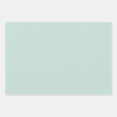 ロマンチックな緑の愛の言葉セット3 ラッピングペーパーシート (正面3)