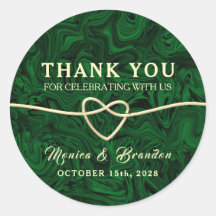 ロマンチックな緑の書結婚道の感謝