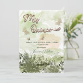 ロマンチックな緑の蝶の庭 ミス・キンセ 招待状 (スタンド正面)