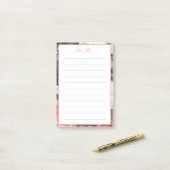 ロマンチックな縁ど花のリスト ポストイット (デスク上)