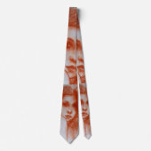 ロマンチックな美しい/セピアブラウンの女性ポートレート ネクタイ (正面)