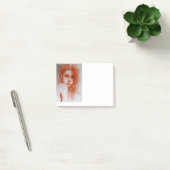 ロマンチックな美しい/セピアブラウンの女性ポートレート ポストイット (オフィス)