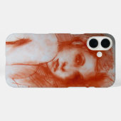 ロマンチックな美しい/セピアブラウンの女性ポートレート Case-Mate iPhoneケース (裏面 (横))