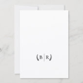 ロマンチックな美学のウェディングムービーポスター写真 招待状 (裏面)