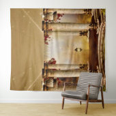 ロマンチックな背景 タペストリー (インサイチュ(横))