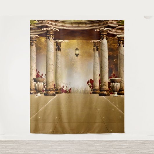 ロマンチックな背景 タペストリー (正面)