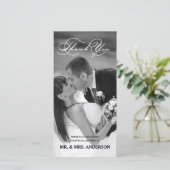 ロマンチックな脚本 | 写真結婚カードに感謝 サンキューカード (スタンド正面)