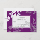 ロマンチックな自然結婚/の応答カード 出欠カード (正面)