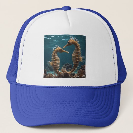 ロマンチックな船員を海の下に隠した キャップ (正面)