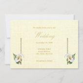 ロマンチックな色カラリリメキシ結婚カン 招待状 (裏面)