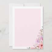 ロマンチックな芍薬の花 ブライダルシャワーの招待状 招待状 (裏面)