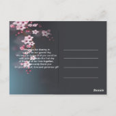 ロマンチックな花たち ありがとう ポストカード (裏面)