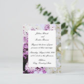 ロマンチックな花のウェディング招待状 招待状 (スタンド正面)