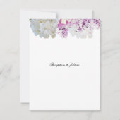 ロマンチックな花のウェディング招待状 招待状 (裏面)