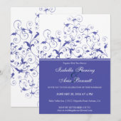 ロマンチックな花のウェディング招待状 招待状 (正面/裏面)
