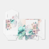 ロマンチックな花のギフトボックス フェイバーボックス (折り畳みなし)