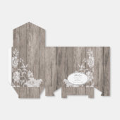 ロマンチックな花のプリントオン木材結婚式の引き出物ボックス フェイバーボックス (折り畳みなし)