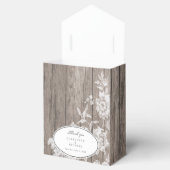ロマンチックな花のプリントオン木材結婚式の引き出物ボックス フェイバーボックス (オープン)
