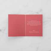 ロマンチックな花の写真 結婚式 折りたとう紙 サンキューカード (内部)