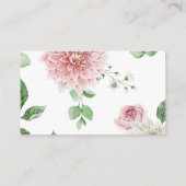 ロマンチックな花の本ベビー囲いカード エンクロージャーカード (裏面)