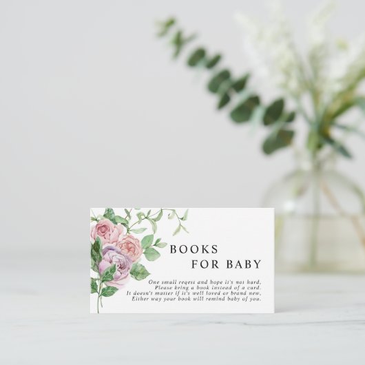 ロマンチックな花の本ベビー囲いカード エンクロージャーカード (スタンド正面)