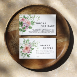 ロマンチックな花の本ベビー囲いカード エンクロージャーカード