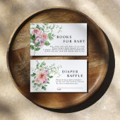 ロマンチックな花の本ベビー囲いカード エンクロージャーカード