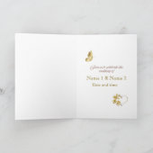 ロマンチックな花の桜の折りたたみ式招待状 招待状 (内部)