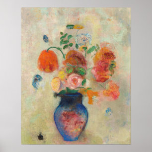 ロマンチックな花の花束 – Odilon Redon ポスター