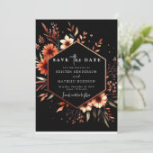 ロマンチックな花テラコッタ結婚ズ セーブザデート (スタンド正面)