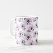 ロマンチックな花パターン コーヒーマグカップ (正面左)