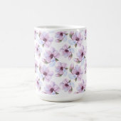 ロマンチックな花パターン コーヒーマグカップ (中央)
