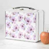 ロマンチックな花パターン メタルランチボックス (インサイチュ)