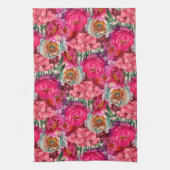 ロマンチックな花園 キッチンタオル (縦)