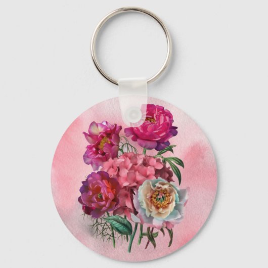 ロマンチックな花園 キーホルダー (正面)