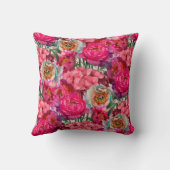 ロマンチックな花園 クッション (裏面)