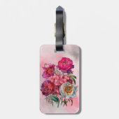 ロマンチックな花園 ラゲッジタグ (裏面縦)