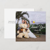 ロマンチックな花嫁と新郎の感謝のウェディング (正面/裏面)