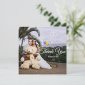 ロマンチックな花嫁と新郎の感謝のウェディング (スタンド正面)