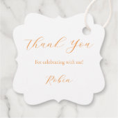 ロマンチックな花感謝してい蝶あなたのメッセージカード フェイバータグ (裏面)