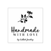 ロマンチックな花手作りラヴ引用文 ラバースタンプ (インプリント)