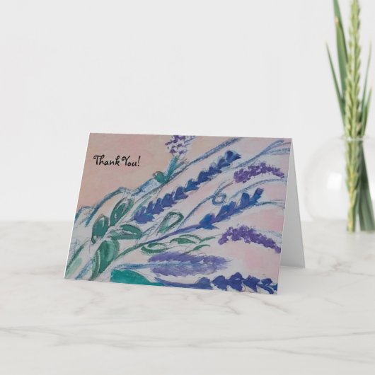 ロマンチックな花束 サンキューカード (正面)