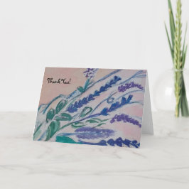 ロマンチックな花束 サンキューカード