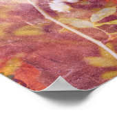 ロマンチックな花柄のクールでトレンディなアート ポスター (角)