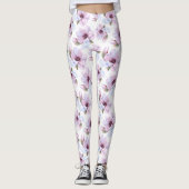 ロマンチックな花柄 レギンス (正面)