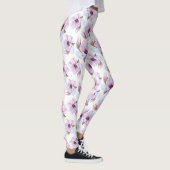 ロマンチックな花柄 レギンス (右)