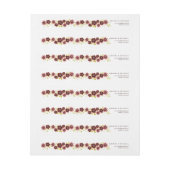 ロマンチックな花花束の覆いの宛名ラベル ラップアラウンドラベル (シート)